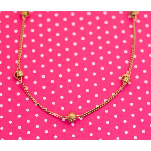 Vintage Twin Rings Choker Necklace by Avon 17 inch - P16 - Picture 1 of 3